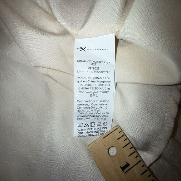 Boho Prairie Maxi Skirt XL Cream Tiered Lace Detail Cottagecore Boho Cotton - Picture 8 of 9